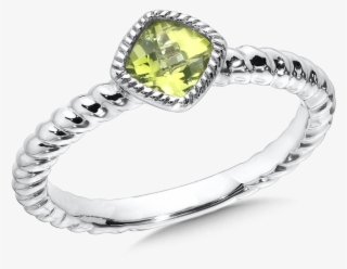 Peridot Stacking Ring - Engagement Ring