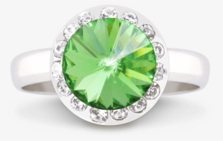 Halo Ring 1200 Peridot Copy - Pre-engagement Ring