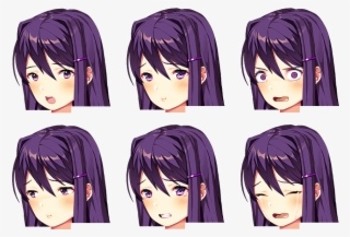 Ddlc - Ddlc Yuri Face Sprites