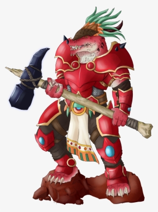 Eztli, My Dragonborn Oath Of Vengeance Paladin [art] - Action Figure