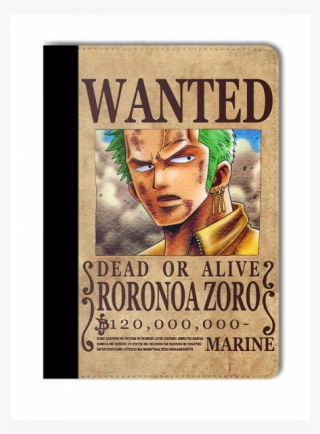 Leather Ipad Wanted Op 006 - Hinh One Piece Roronoa Zoro