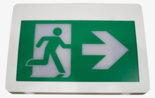 Premise Led Self Powered Running Man Exit Sign Plastic - Emergency Exit