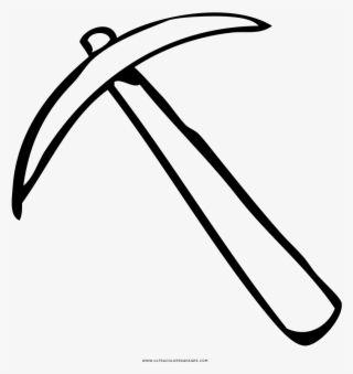 Pickaxe Coloring Page - Line Art