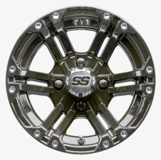 12" Rhox Rx331 Black Golf Cart - Hubcap