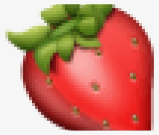 Emo-berry - Strawberry Emoji Transparent Background