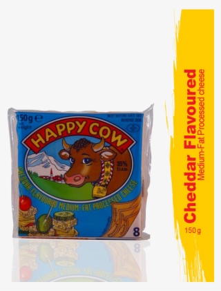 Happy Cow Cheese Yellow Cheddar Slice 150gms - Happy Cow Cheese