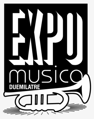 Expo Musica Logo Black And White - Poster