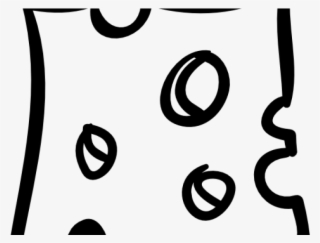 Drawn Cheese Slice Cheese - Slice Of Cheese Clipart Black And White