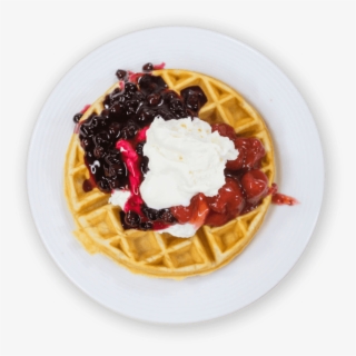 Dessert Waffle Photo - Waffle On Plate Png