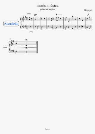 Minha Música - Sheet Music