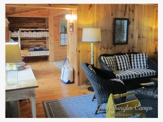 A Unique Wolfeboro Waterfront Rental Cottage - Living Room