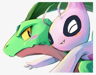 Pokémon Mystery Dungeon - Celebi Shiny X Grovyle