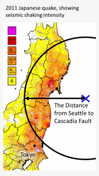As For Shaking, Cascadia Is Far Enough Away From Seattle - Illustration