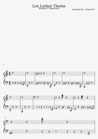 Le Luthor Theme - Sheet Music