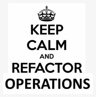 Keep Calm And Refactor Operators - Poster