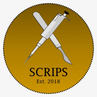 Scrips Logo- Gold - Dagger