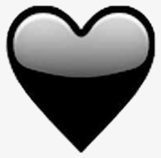 Heart Sticker - Black Love Heart Emoji