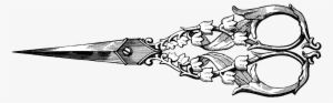 Clip Art Vintage Photos Of Medium Size - Vintage Scissors Drawing