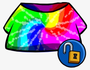 Tie Dye Shirt Clothing Id 14074 - Club Penguin Rare Body Items