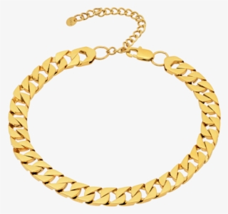 Vesso Zeta Z-link Choker - Gold Curb Link Bracelet Mens