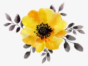 Https - //i - Imgur - Com/z4nt9xf - Yellow Watercolor Flower Png