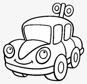 A Toy Car Coloring Page - Carrito De Juguete Para Colorear