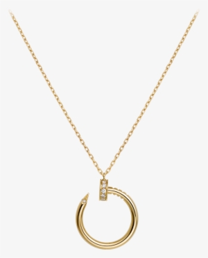 Gold Necklace Jewelry Png Download - Cartier Juste Un Clou Pendant