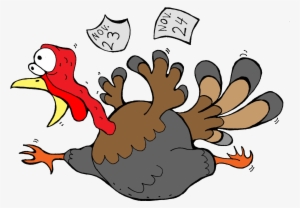Scared Thanksgiving Turkey Clipart - Scared Turkey Png