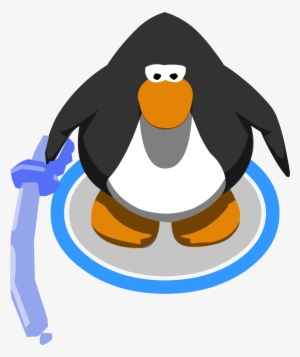 Blue Balloon Sword In-game - Red Penguin Club Penguin