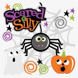 Scared Silly Svg Files Spider Svg File Ghost Svg Cut - Ghost Miss Kate's Cuttables Halloween