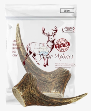 Absolute Bites Whole Deer Antlers Dental Chew - Absolute Bites Whole Deer