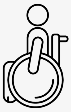 Wheelchair Silhouette Png Download - Logo Wheelchair