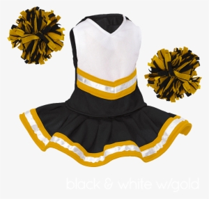 Bearwear Cheerleader Outfit - Cheerleading Uniforms Black And Gold