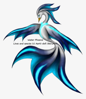 Glowing Blue Water Phoenix Adopt Closed By Aerti Doll-d5cadt3 - Water Phoenix Png