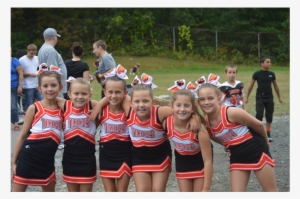 A Group Of Our Young Cheerleaders Posing