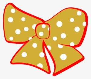 Red Gold Cheer Bow Clip Art At - Gold Bow Clip Art
