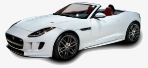 White Jaguar F Type Car Png Image Hd Wallpaper Download - Car Images Hd Png