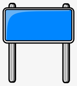 Highway Sign Blue - Clipart Road Sign Png