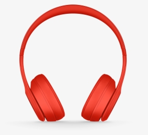 Transparent Red Headphones
