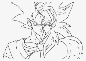 28 Collection Of Dbz Ssj4 Drawing - Dragon Ball Super Outline