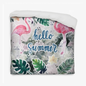 Watercolor Seamless Pattern With Tropical Palm Leaves, - Watercolor Painting