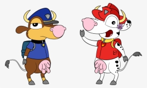 Cowsplay - Paw Patrol - Tracy - Chase - Cartoon