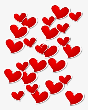 White Hearts Png - Red And White Hearts Png