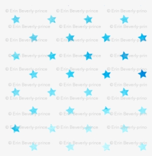 Blue Water Color Stars - Woven Fabric