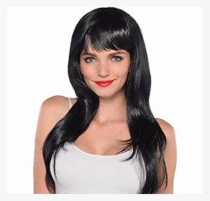 Or Most Kim K Like Athleisure - Adult Women's Glamorous Long Black Wig One Size