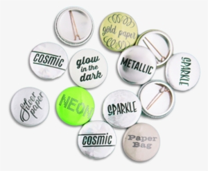 Special Finish Buttons - Badge