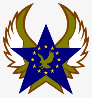 Blue Star With Gold Stars And Eagle Svg Clip Arts 558