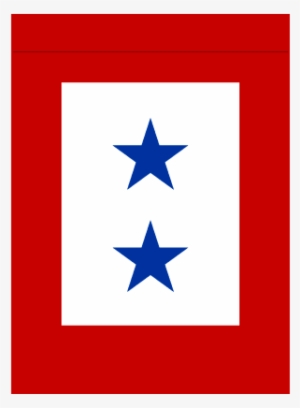 2 Blue Stars Garden Flag - Blue Star Flag