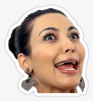 Kim Kardashian Face Png - Big Little Reveal Memes