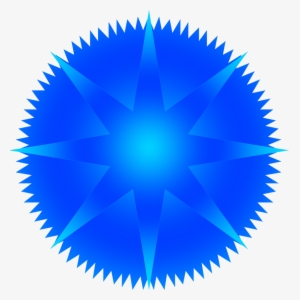 Blue Star With Rays - Briggs World Formula Flywheel